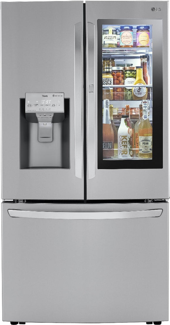 LG - 30 Cu.ft - Stainless - Refrigerator French Door - LRFVS3006S - Scratch and Dent - 4072