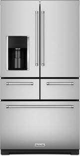Kitchenaid - 25.8 Cu.ft - Stainless - Refrigerator French Door - KRMF706ESS - Refurbished - 3943