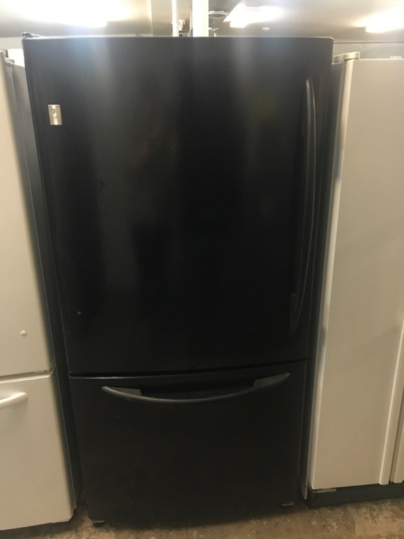 GE Profile - 22 Cu.ft - Black - Refrigerator Bottom Freezer - Pfs22mbpabb - Refurbished - 4498