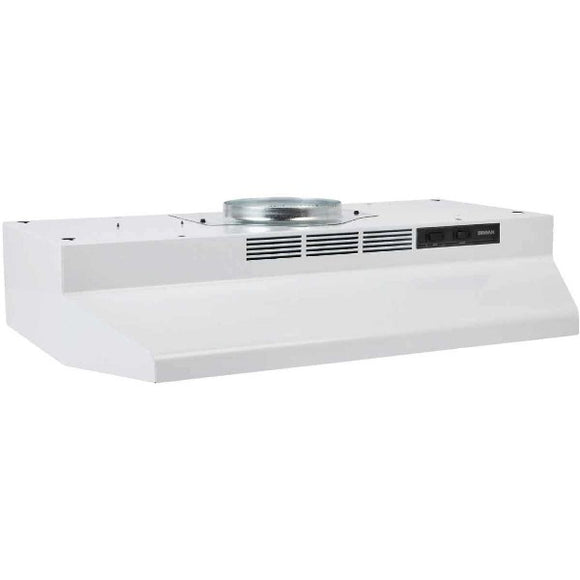 Broan White Range Hood F403001 New (Scratch and Dent) 3637