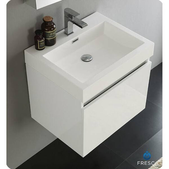 Fresca - White - Vanity - FCB8006WH-I - Scratch and Dent - 3034