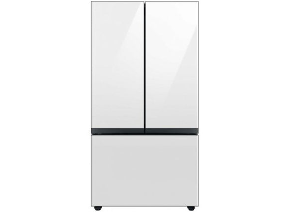 Samsung 24 Cu.ft White Glass Refrigerator French Door RF24BB620012 New (Scratch and Dent) 3521