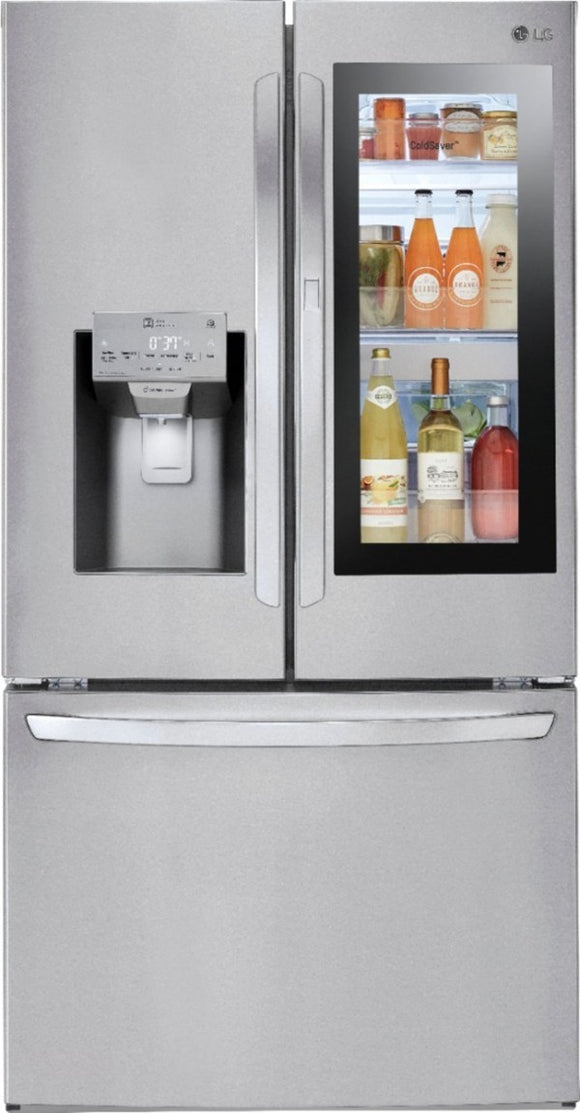 LG - 27.5 Cu.ft - Stainless - Refrigerator French Door - LFXS28596S - Scratch and Dent - 3512