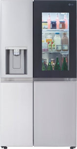 LG 27 Cu.ft Stainless Refrigerator Side By Side LRSOS2706S New (Scratch and Dent) 3146